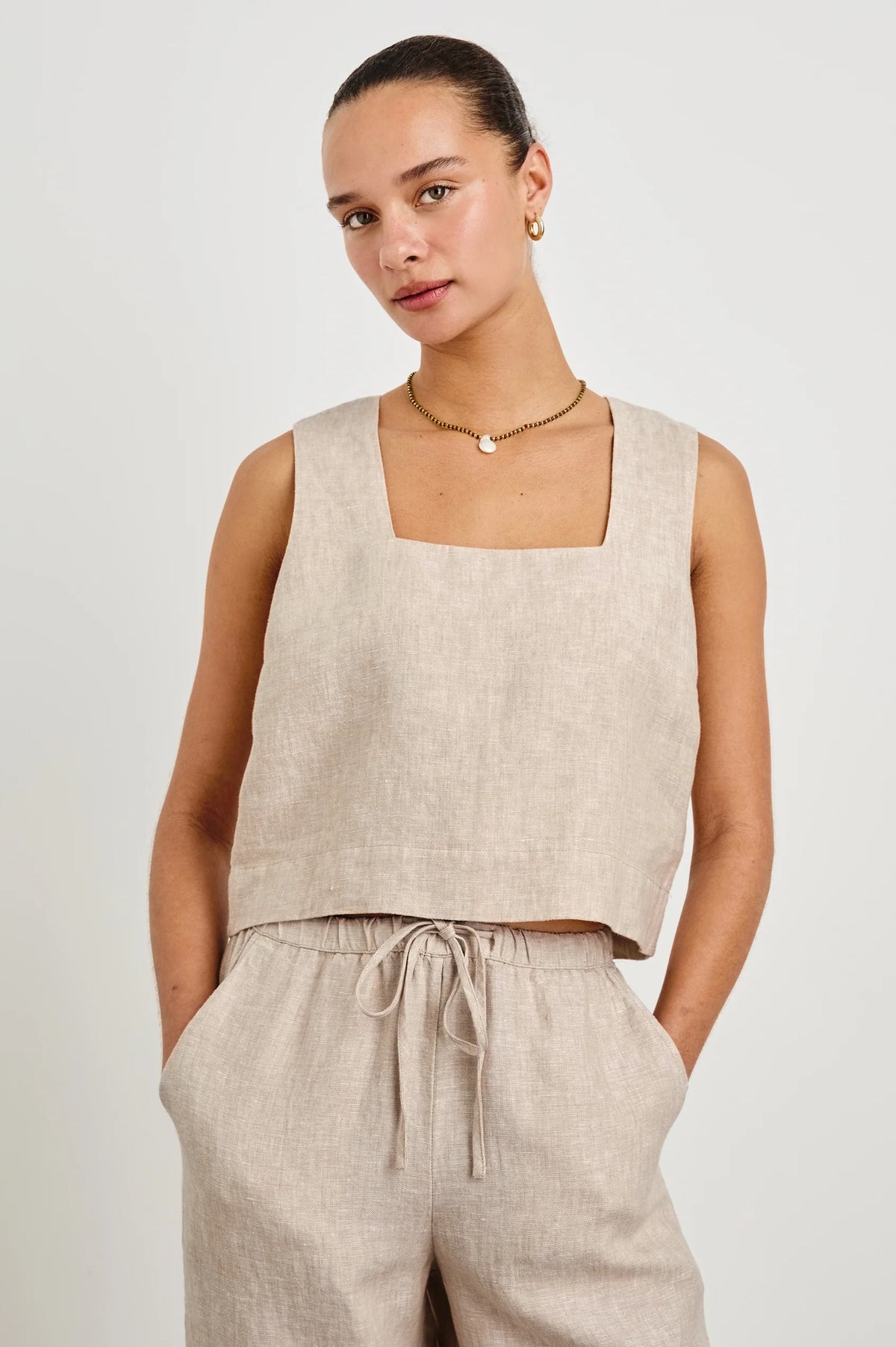 Rails Akira Top Heathered Flax