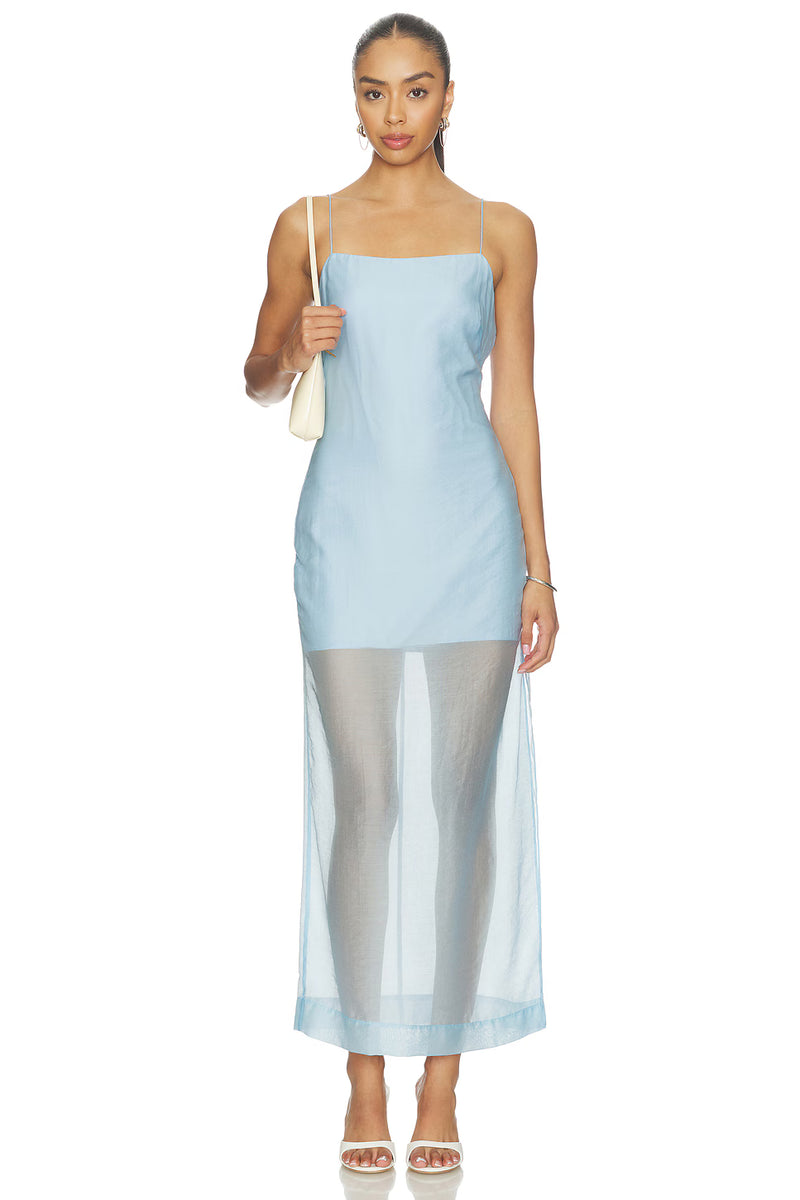Amanda Uprichard Jenny Midi Dress - Baby Blue