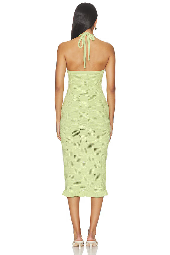Amanda Uprichard Milena Dress in Pistachio