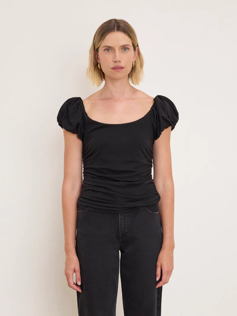 Nation LA Angelica Top in Jet Black