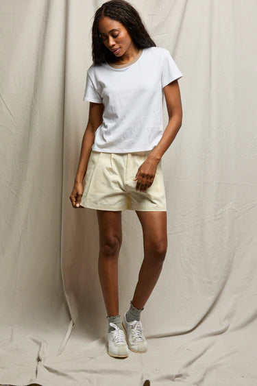 Perfectwhitetee billie cotton jersey ringer tee