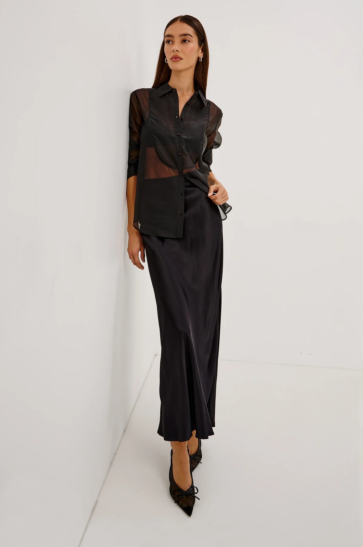 Rails Bretton Shirt Black Organza
