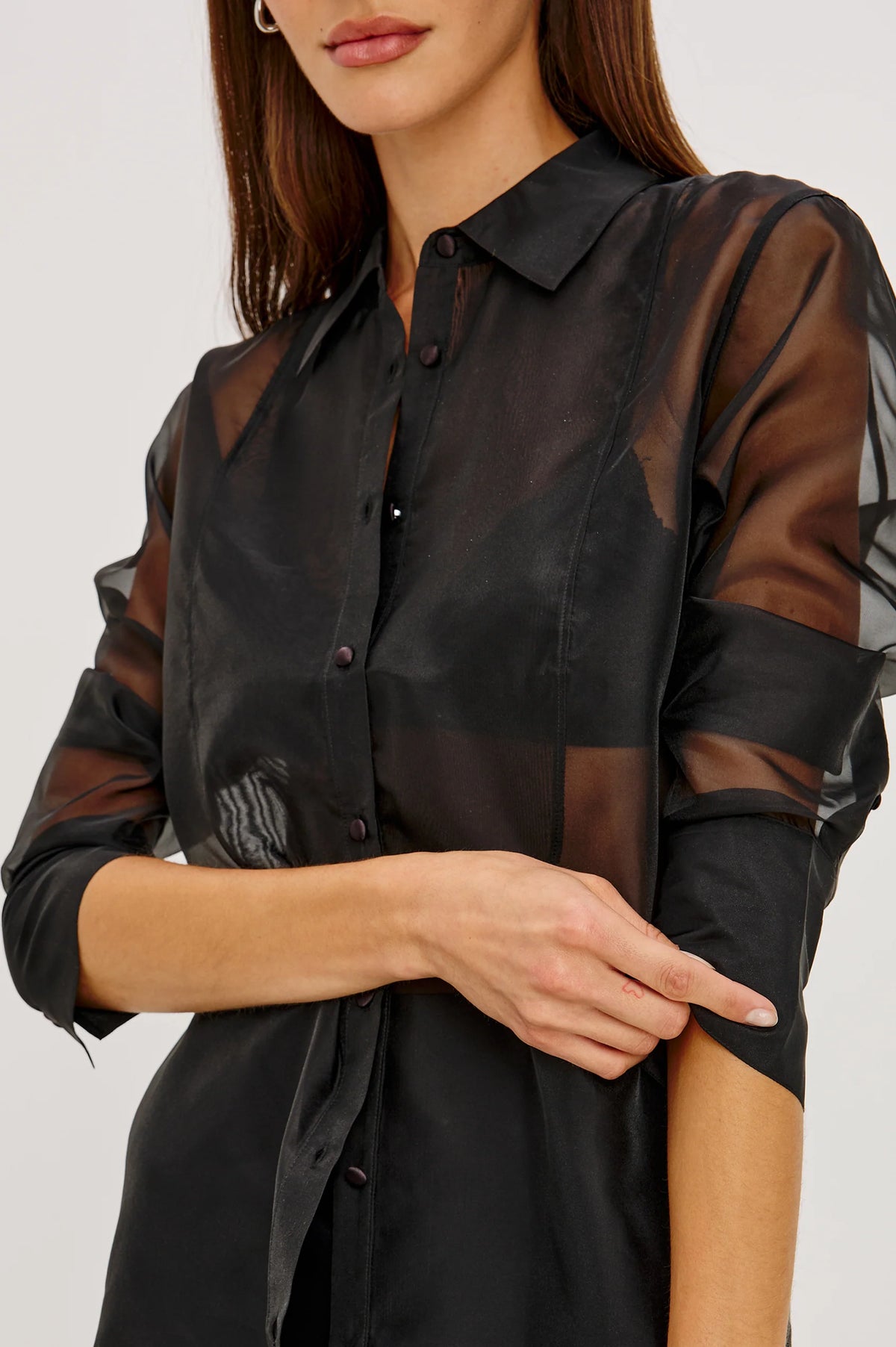 Rails Bretton Shirt Black Organza