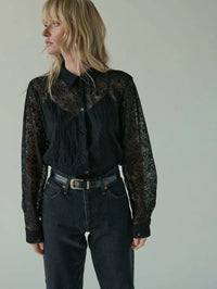 Nation LTD BURKE TOP Black Lace