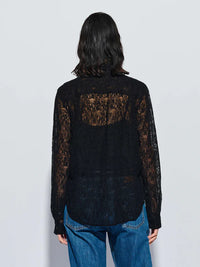 Nation LTD BURKE TOP Black Lace