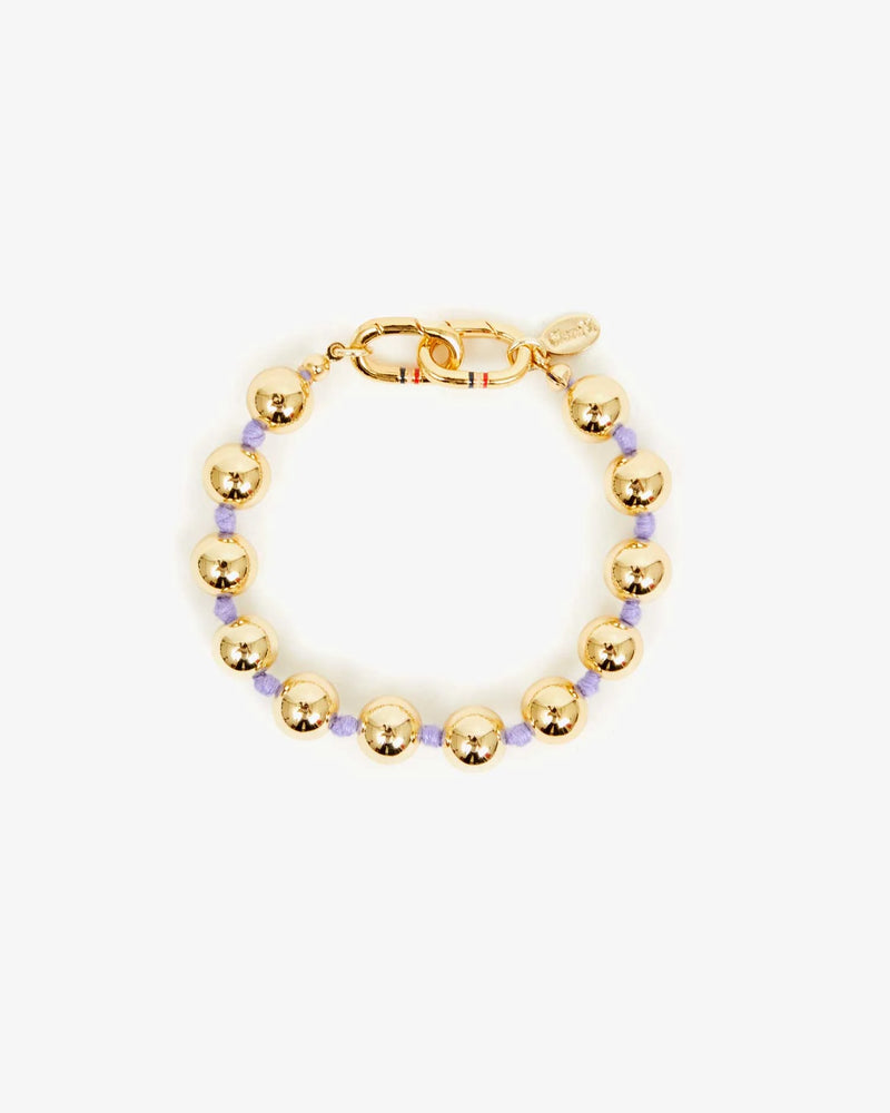Clare V. Beaded Strand Bracelet Gold