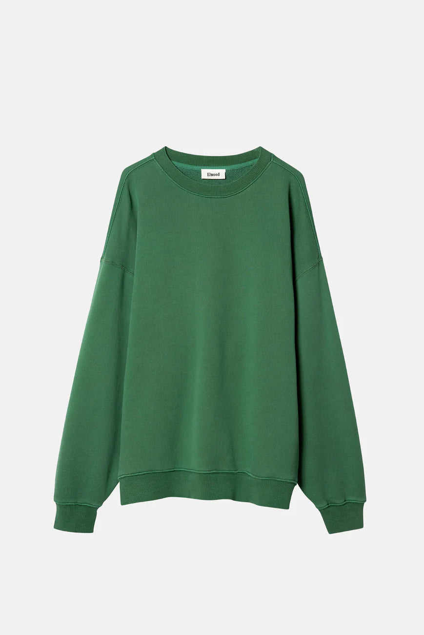 Elwood OVERSIZED CORE CREWNECK Forest Green