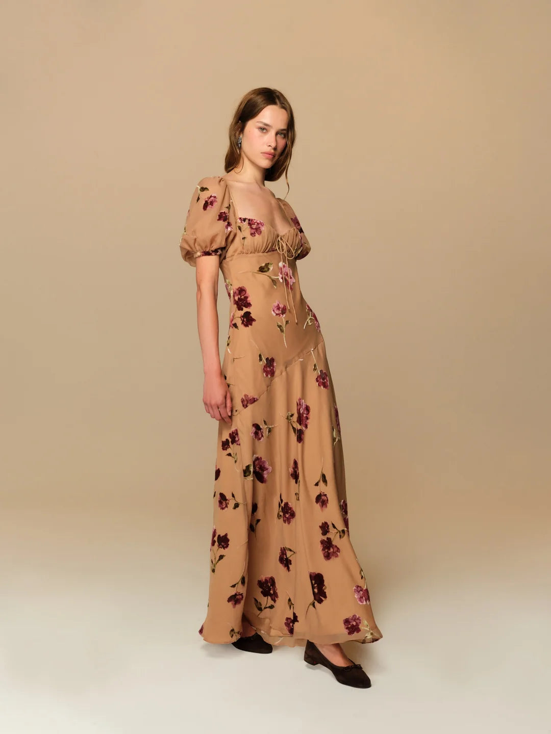 For Love & Lemons Flora Velvet Maxi Dress