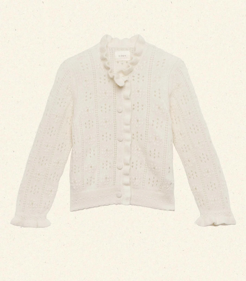 Dôen CLAUDIE CARDIGAN IN IVORY