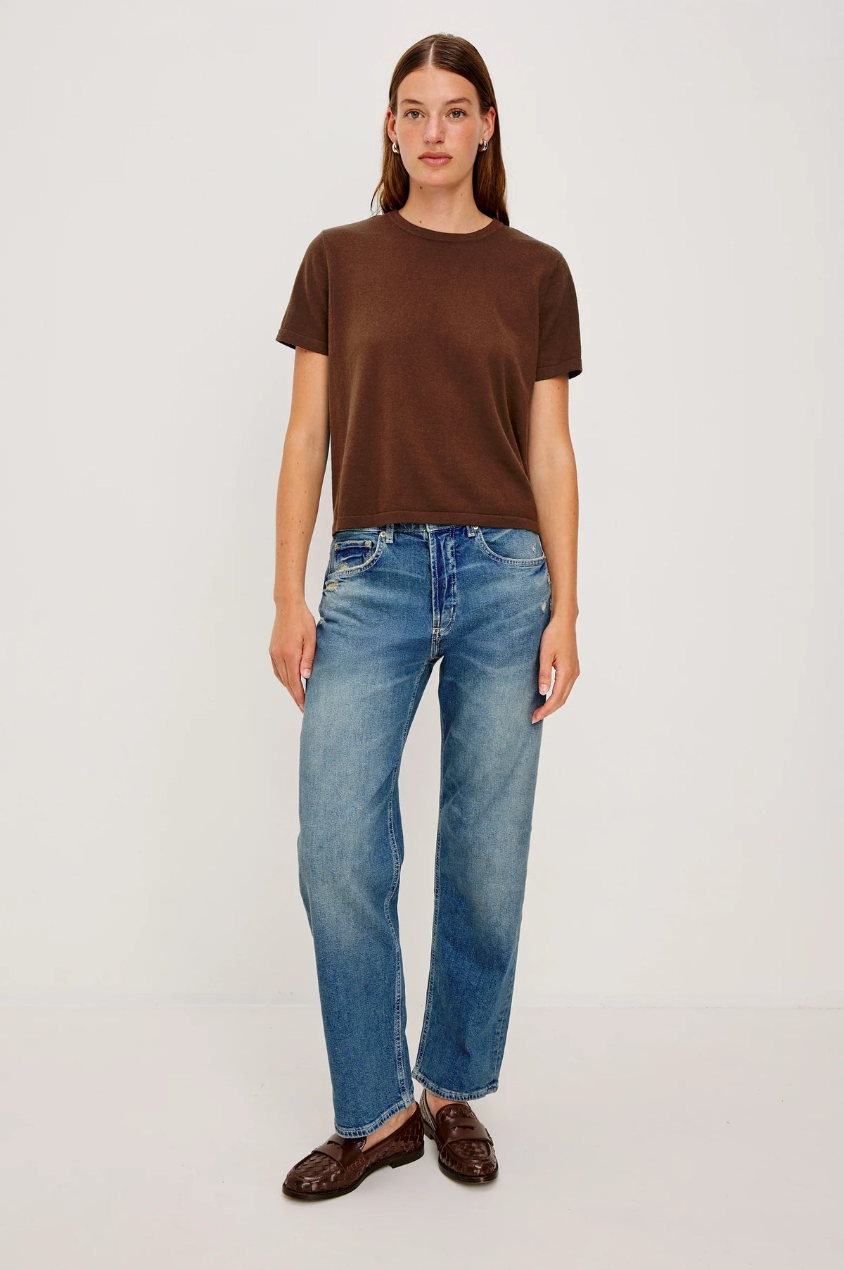 Rails Cotton Cashmere T-Shirt Espresso