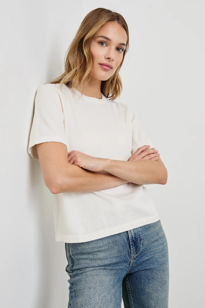 Rails Cotton Cashmere T-Shirt white