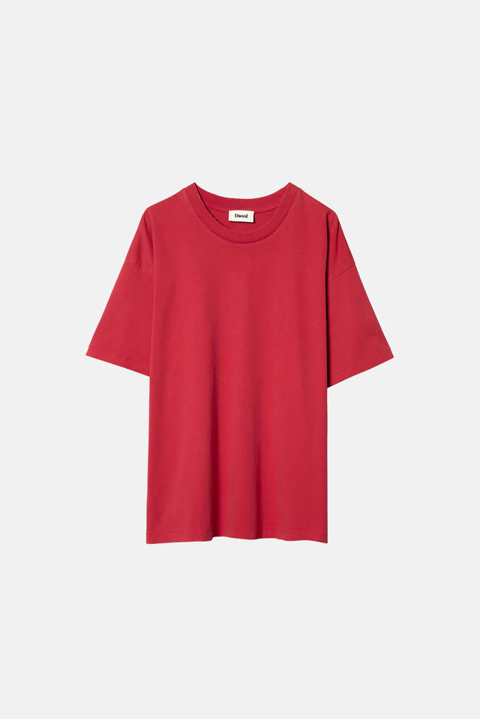 Elwood OVERSIZED CORE TEE Vintage Cherry