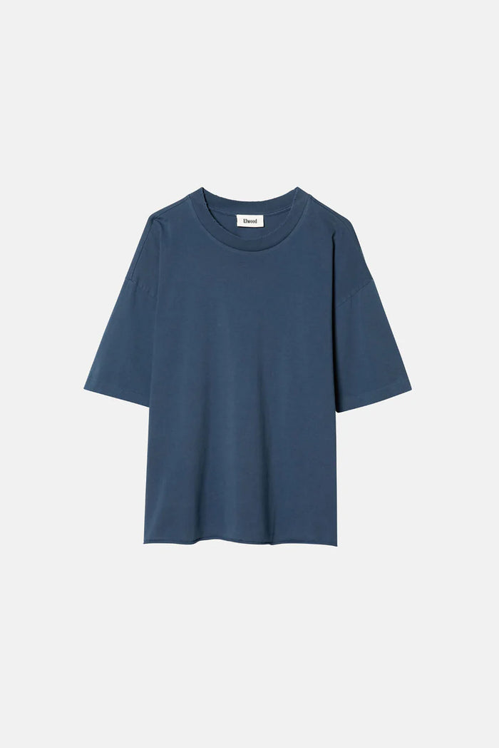Elwood OVERSIZED CROP CORE TEE Vintage Navy