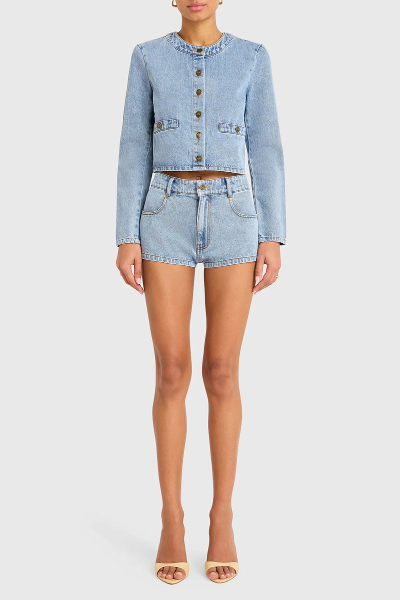 Amanda Uprichard LONG SLEEVE BRASWELL TOP