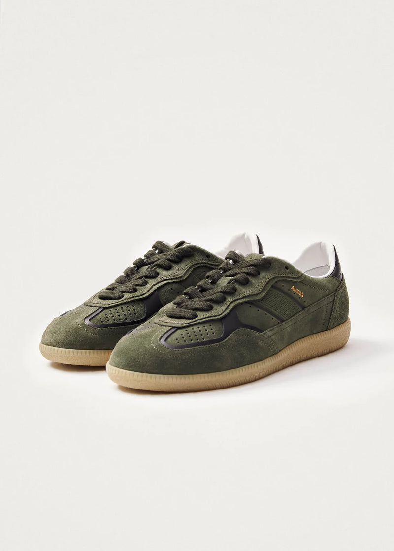 Alohas Tb.490 Rife Dusty Olive Leather Sneakers