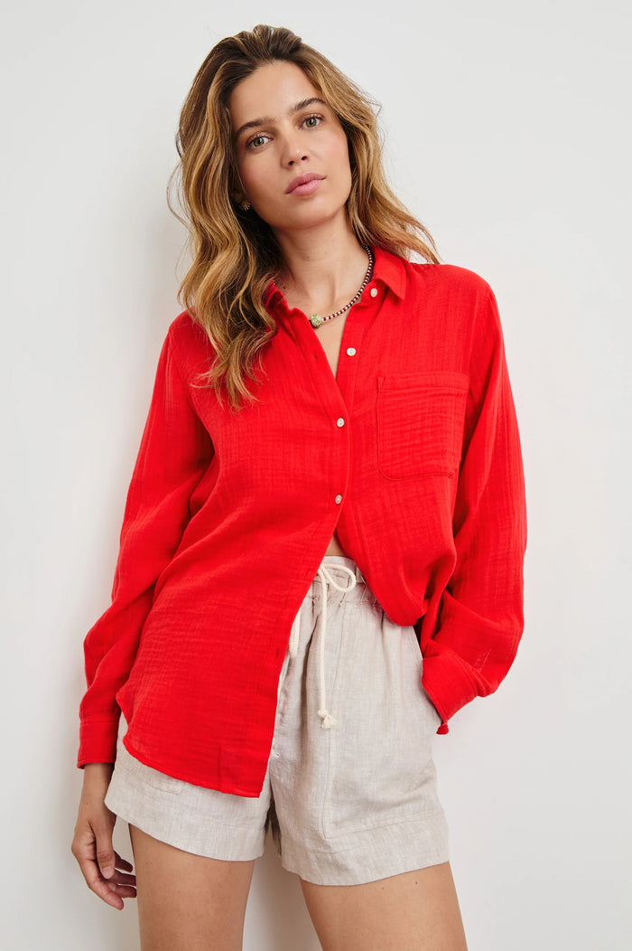 Rails Ellis Shirt Cherry