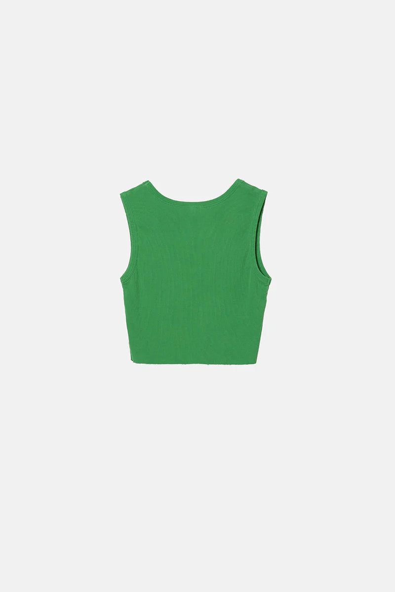 Elwood MALIBU CROP TANK Vintage Green