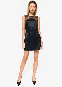 CAMI NYC FARRAH MINI DRESS BLACK