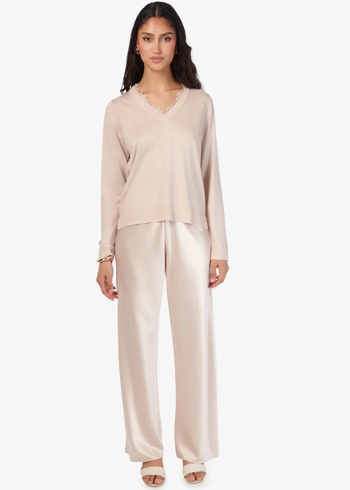 Cami Nyc EDWINA SILK CASHMERE SWEATER OAT