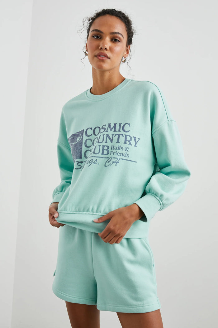RAILS Favorite Sweatshirt Mint Cosmic Country Club