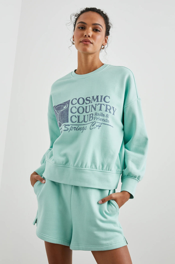 RAILS Favorite Sweatshirt Mint Cosmic Country Club