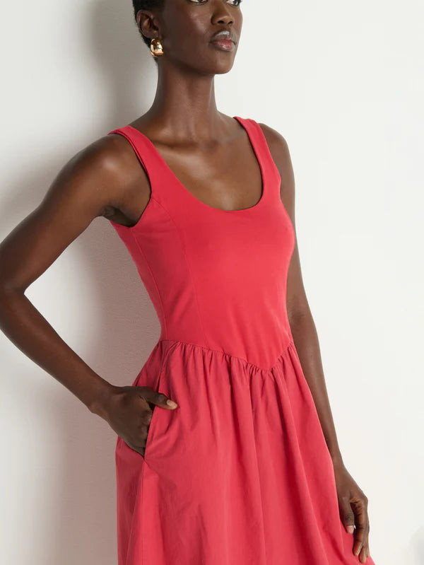 Nation Fiona Dress Heartbeat Red