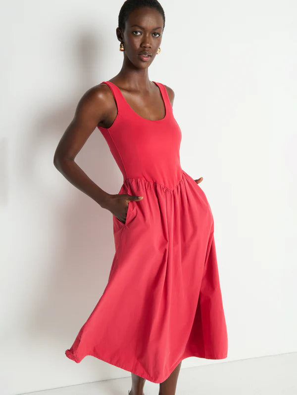 Nation Fiona Dress Heartbeat Red