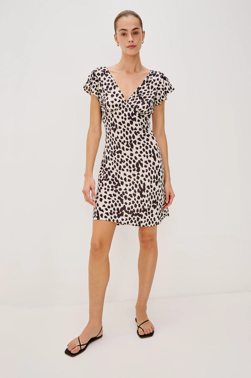 Rails Gigi Dress Taupe Spotted