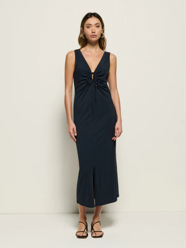 Nation Ltd Gracie Midi Dress Navy
