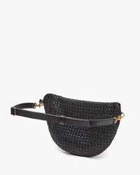 Clare V. Grande Fanny Black Rattan