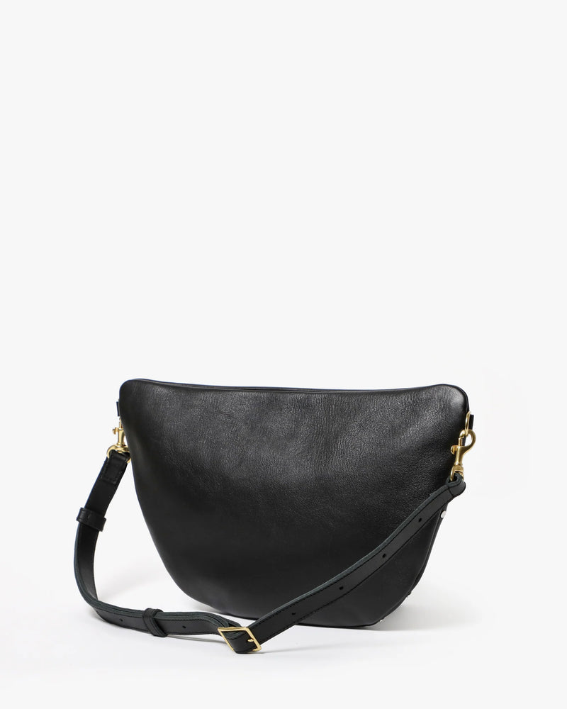 Clare V. Grande Fanny Black w/ Studs