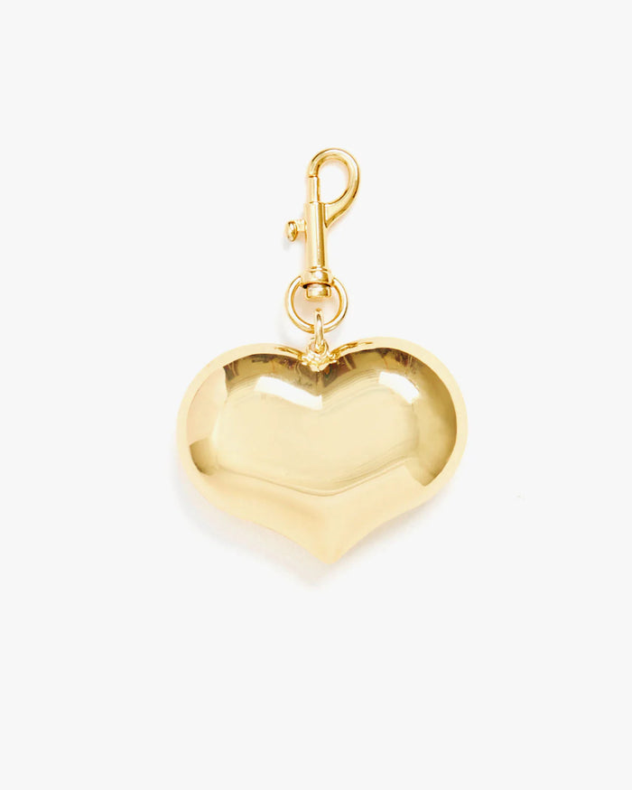 Clare V. Grande Mylar Heart Fob