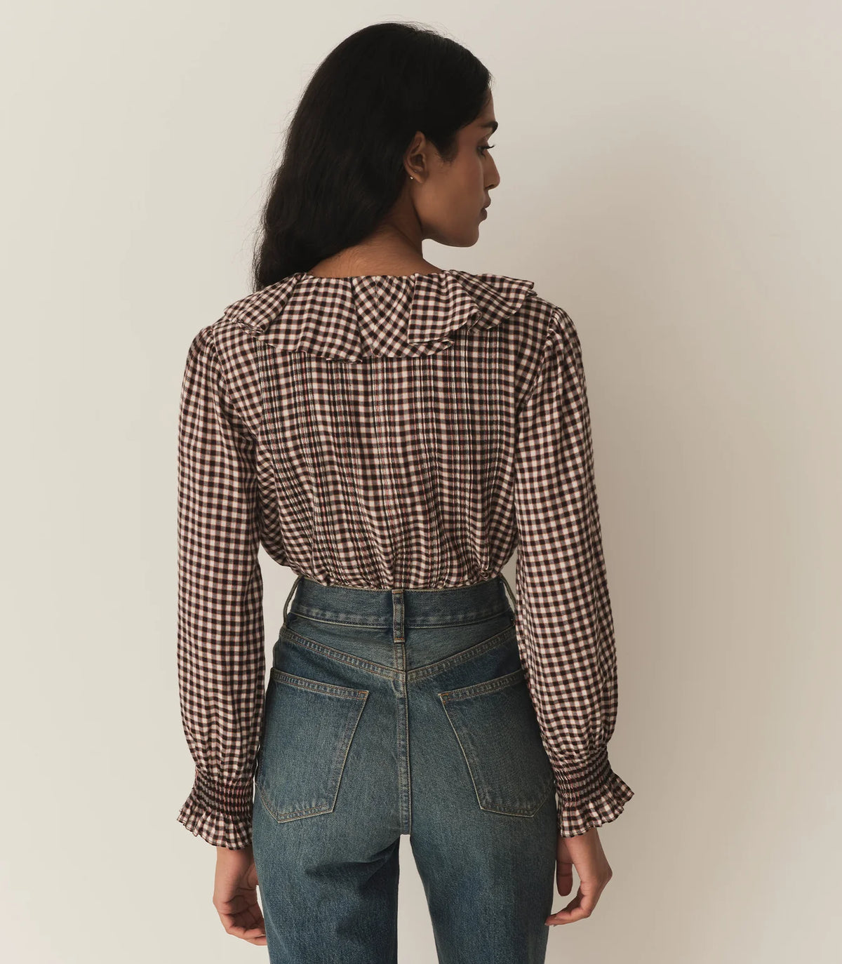 Dôen HARDY TOP IN DELPHINE PLAID