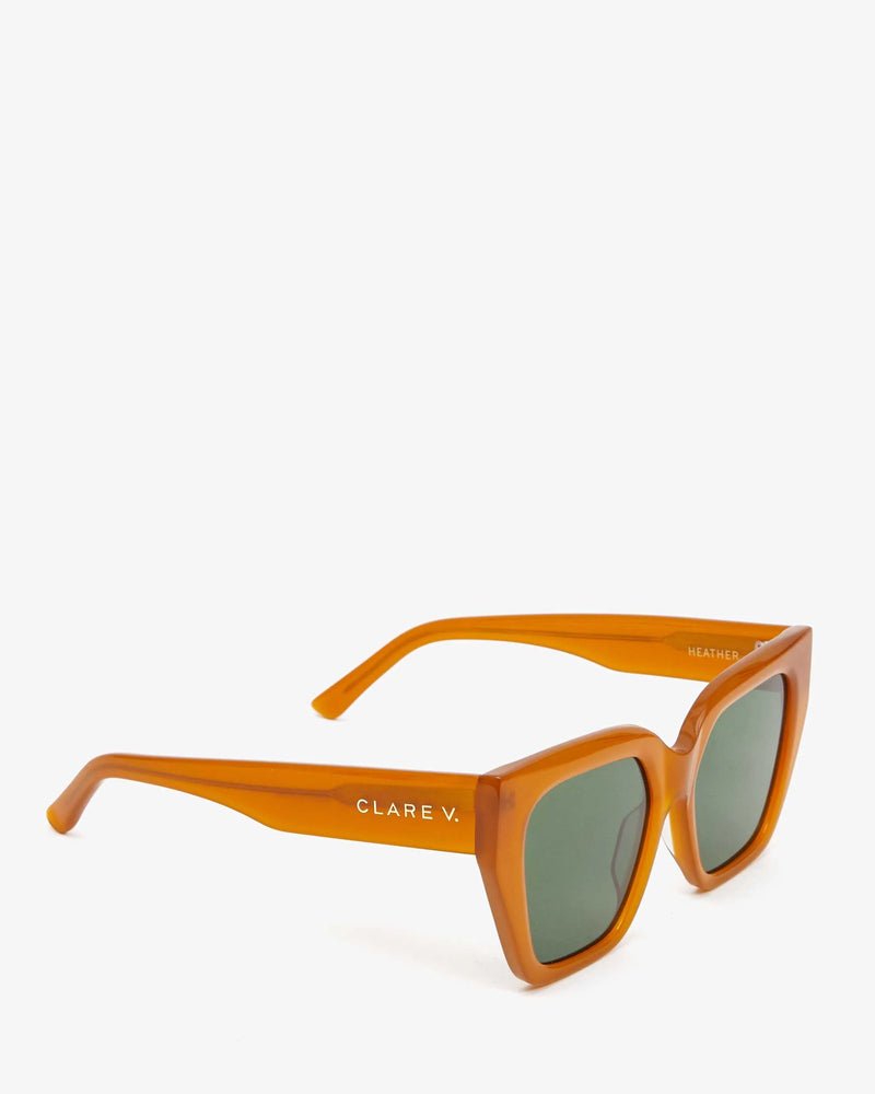 Clare V. Heather Sunglasses Mustard