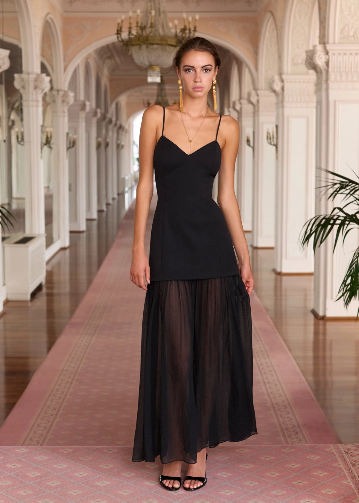 Cami Nyc SUSANNAH MAXI DRESS BLACK