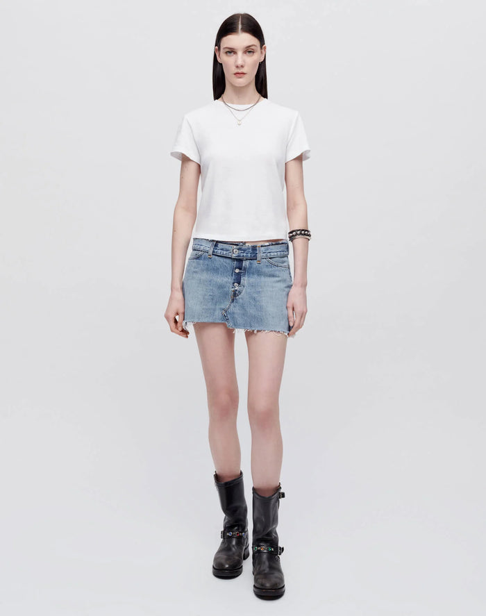 Re/Done HANES CLASSIC TEE Optic White