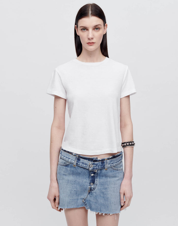Re/Done HANES CLASSIC TEE Optic White