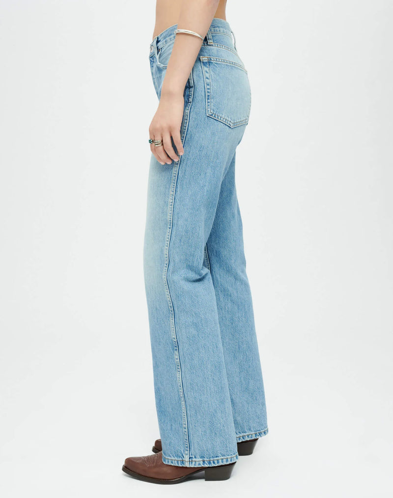 RE/DONE HIGH RISE LOOSE WORN BLUE