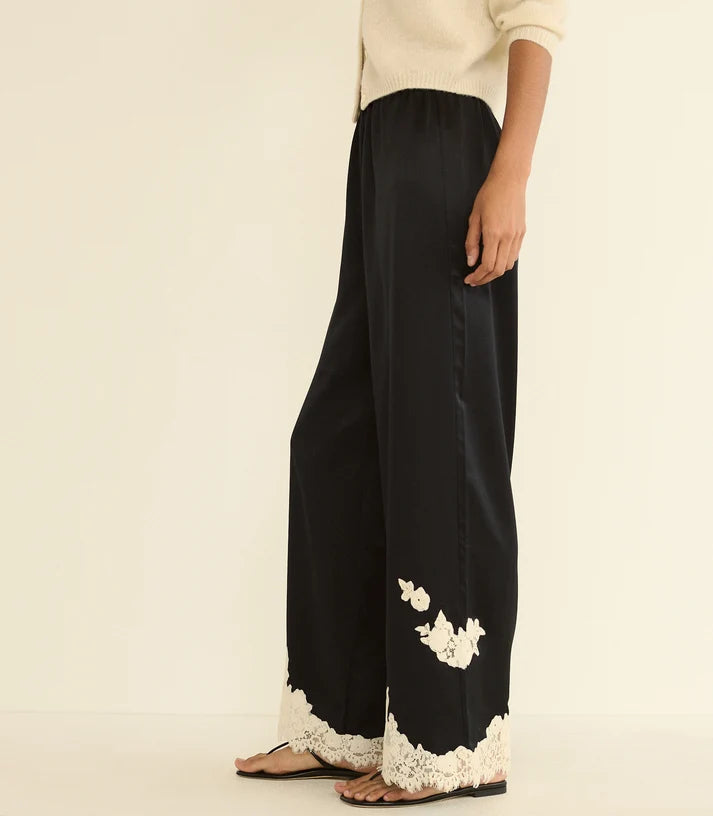 Doen LAVON PANT IN BLACK WITH CANDLELIGHT LACE