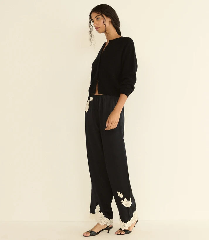 Doen LAVON PANT IN BLACK WITH CANDLELIGHT LACE