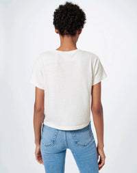 RE/DONE Heritage Cotton 1950s Boxy Tee VINTAGE WHITE