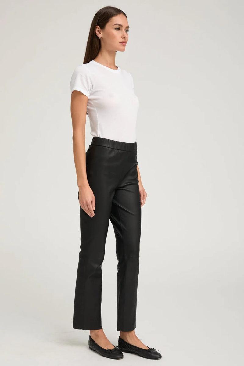 SPRWMN BLACK LEATHER SOPHIA PULL ON