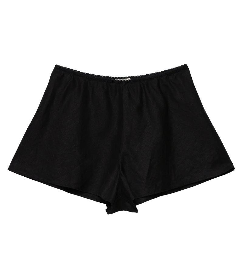 Dôen LOREN LINEN SHORT IN BLACK