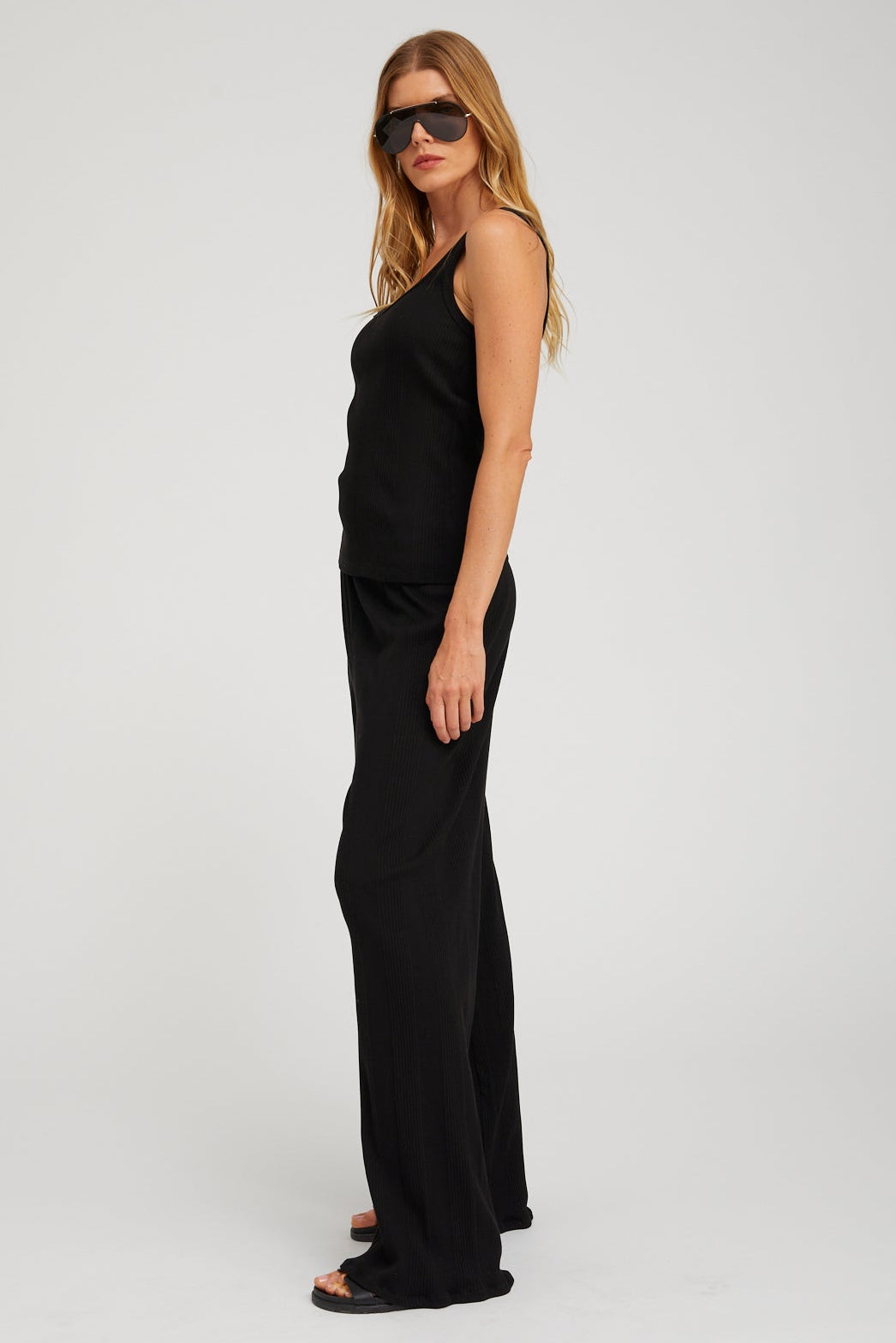 SPRWMN Chloe Rib Tank Black