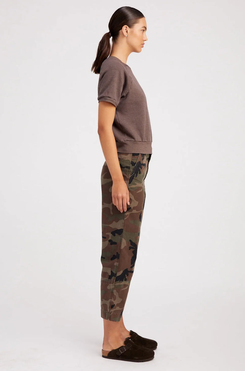 SPRWMN DARK CAMOUFLAGE SLASH POCKET TROUSERS