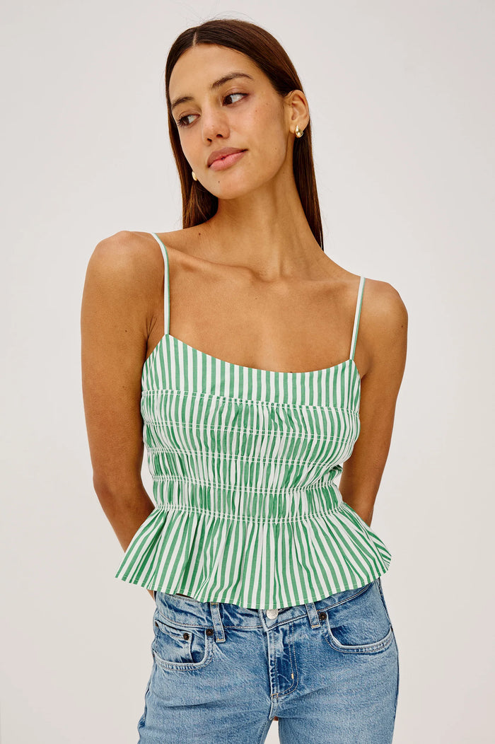 Rails Makenna top Emerald Stripe