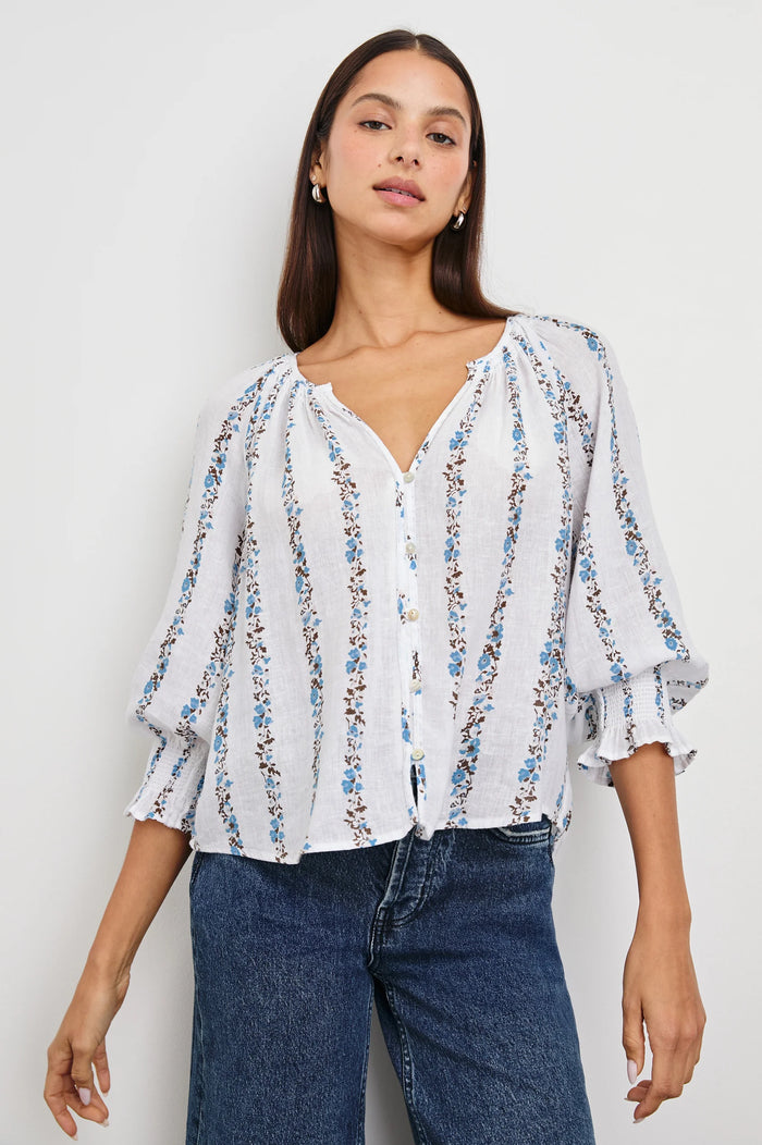 Rails Mariah Top Bluebell Stripe