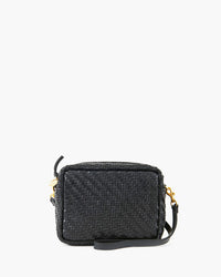 Clare V. Midi Sac Black Zig Zag