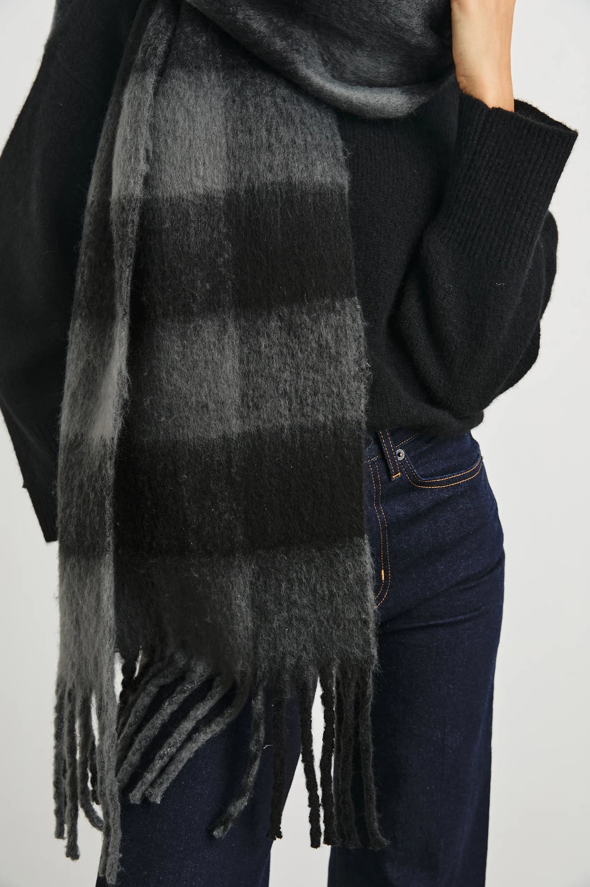 Rails Oslo Scarf Charcoal Black