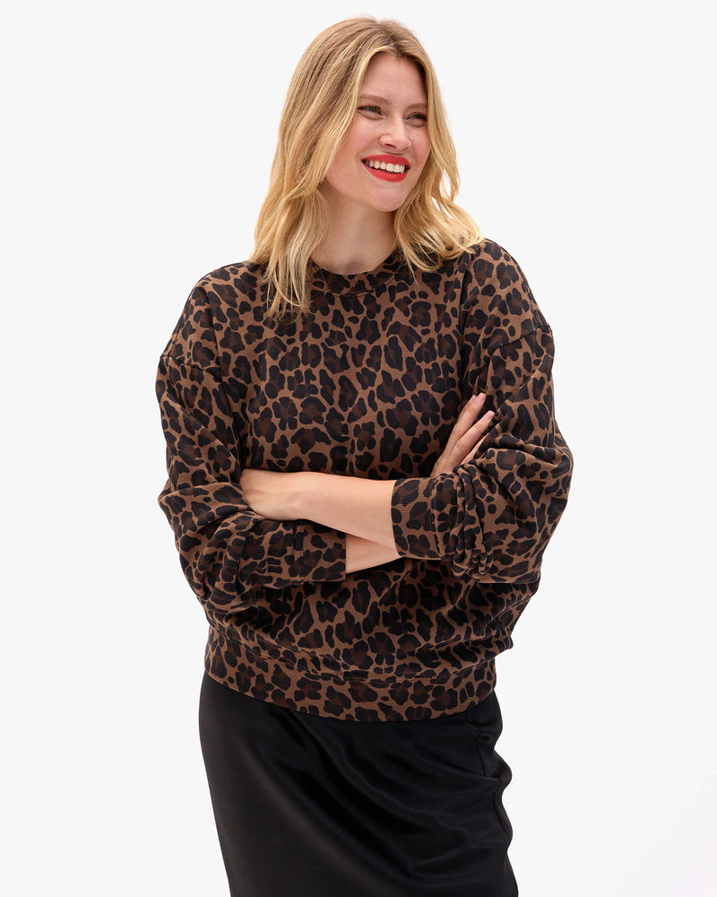 Clare V. Oversized Sweatshirt Amande Double Jag